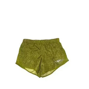 Nike Girls' Alligator Print Tempo Running Shorts Yellow Size M Medium New FB1078